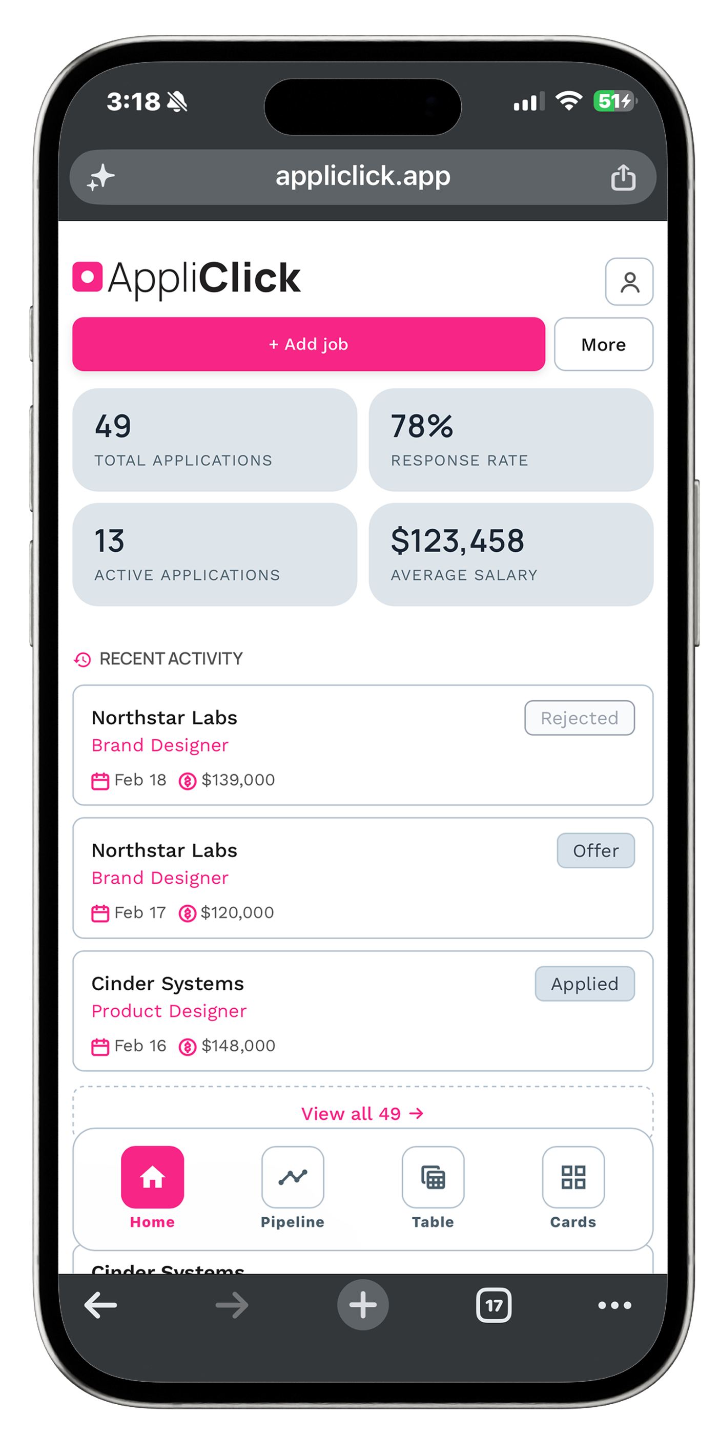 AppliClick mobile screen 6
